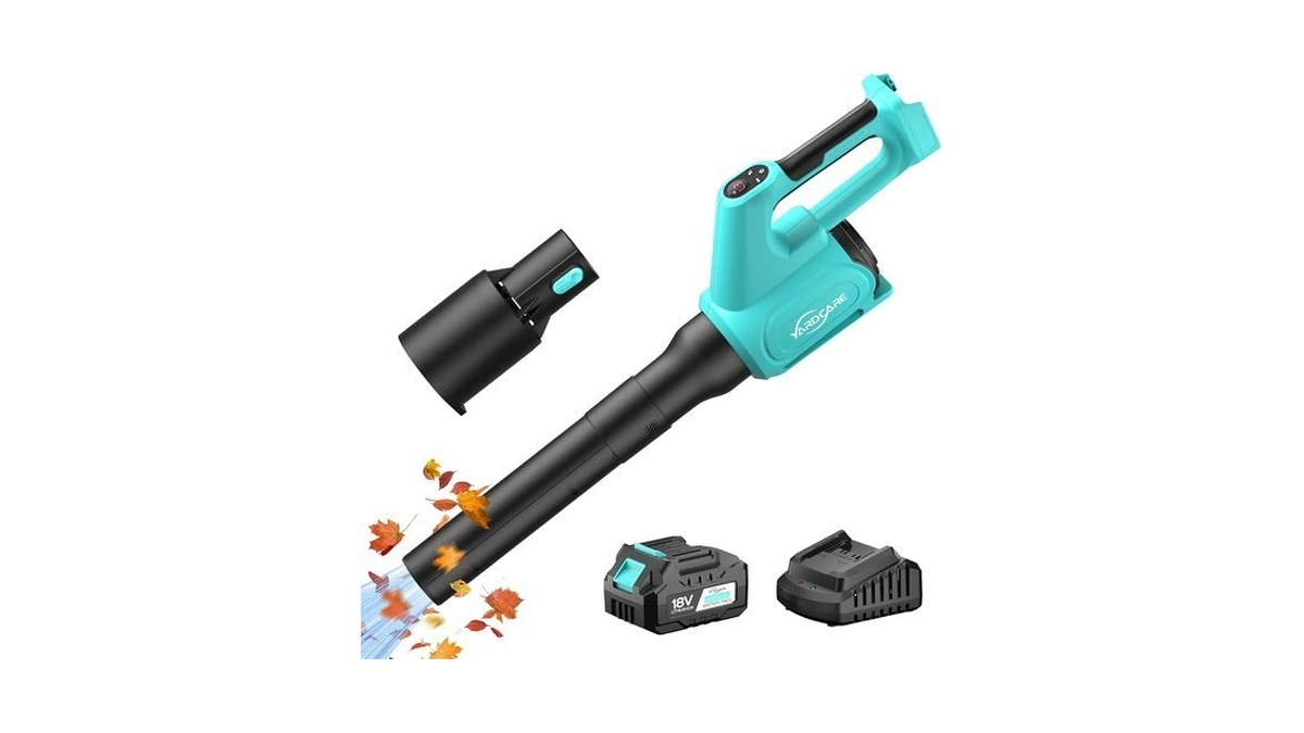 Yardcare Electric Cordless Leaf Blower With Battery And Charger, 5-speed