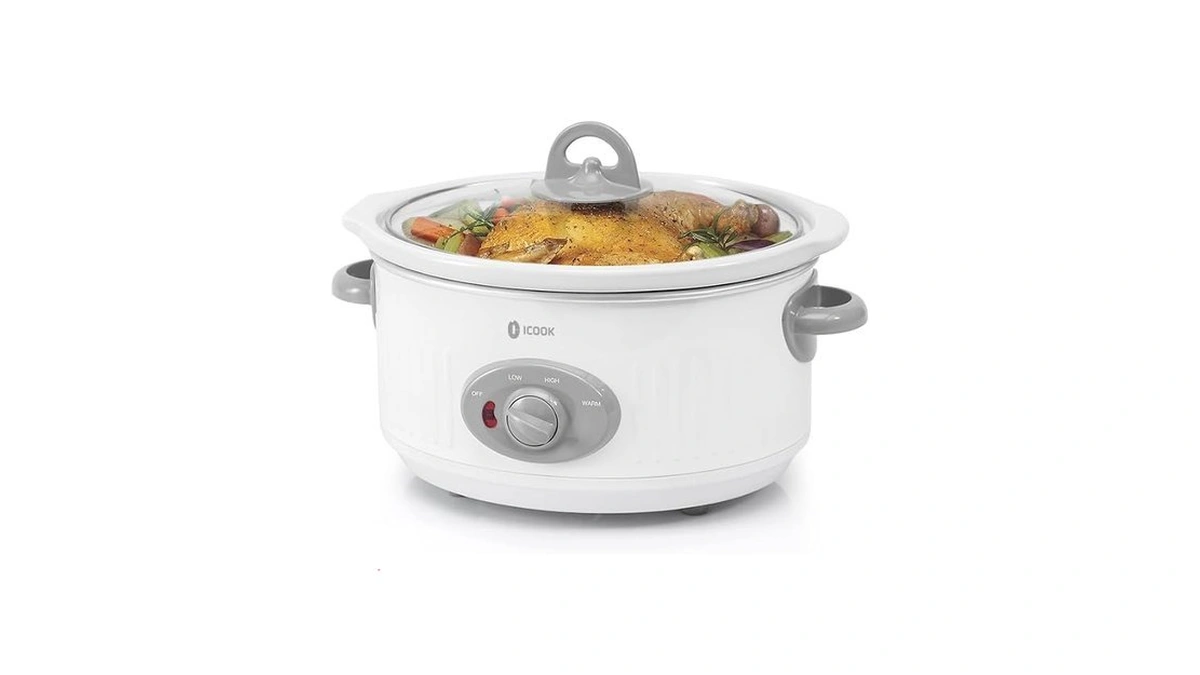 Icook Slow Cooker 3.5 Quart Usc-351-og,dishwasher Safe Crock/ceramic Inner Pot