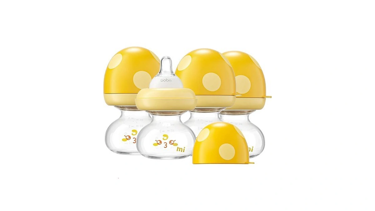 Yohkoh Newborn Glass Baby Bottles With Slow Flow Nipple For