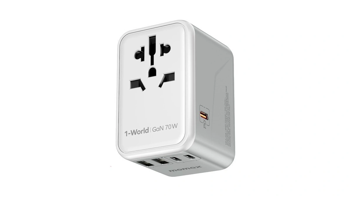 Momax 70w Gan Universal Travel Adapter, All-in-one Travel Charging
