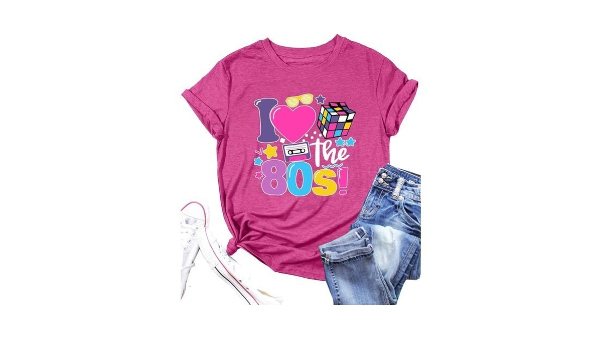 Pechar I Love The 80's Shirt For Women Vintage 80s