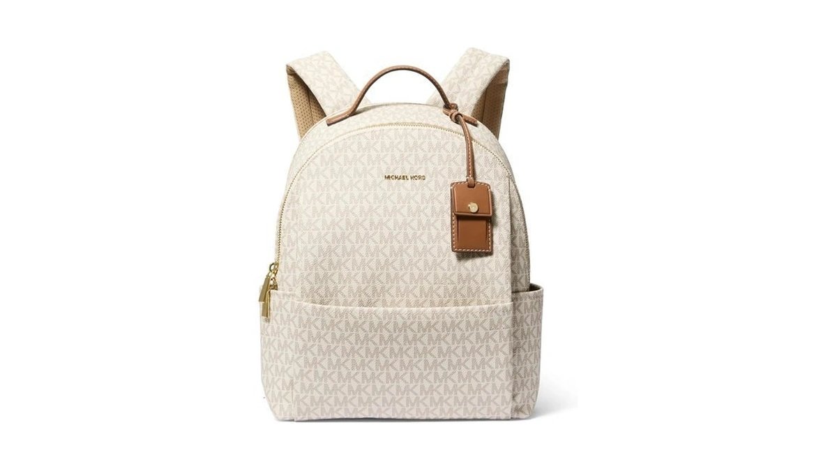 Michael Kors Sable Medium Backpack, Gold-tone Hardware/vanilla/acorn