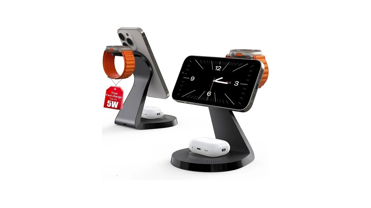3 In 1 Charging Station For Apple Devices,mag-safe Charger Stand