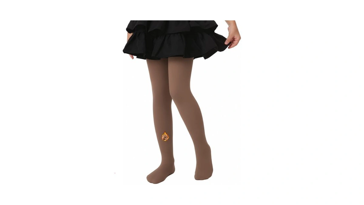 Evergiftkids Fleece Lined Tights For Girls Thermal Warm Tights Pantyhose