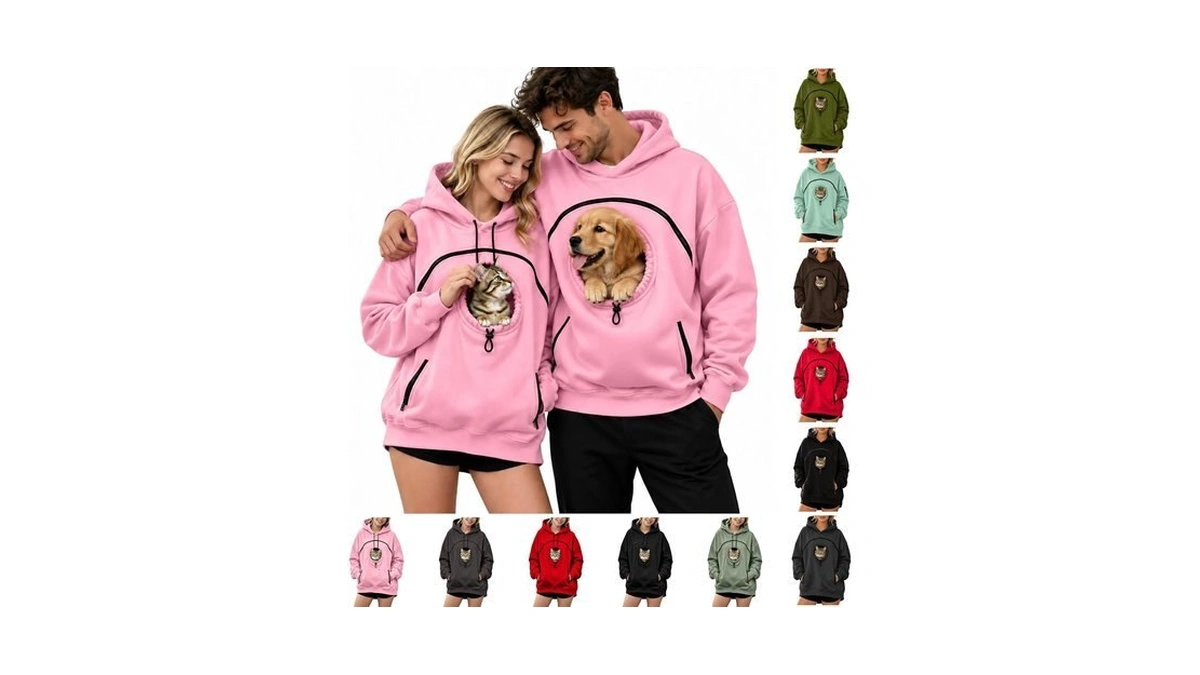 Wqevrcf Pet Cat Pouch Hoodie，cat Hoodie With Dog Pouch，snack Hoodies，dog