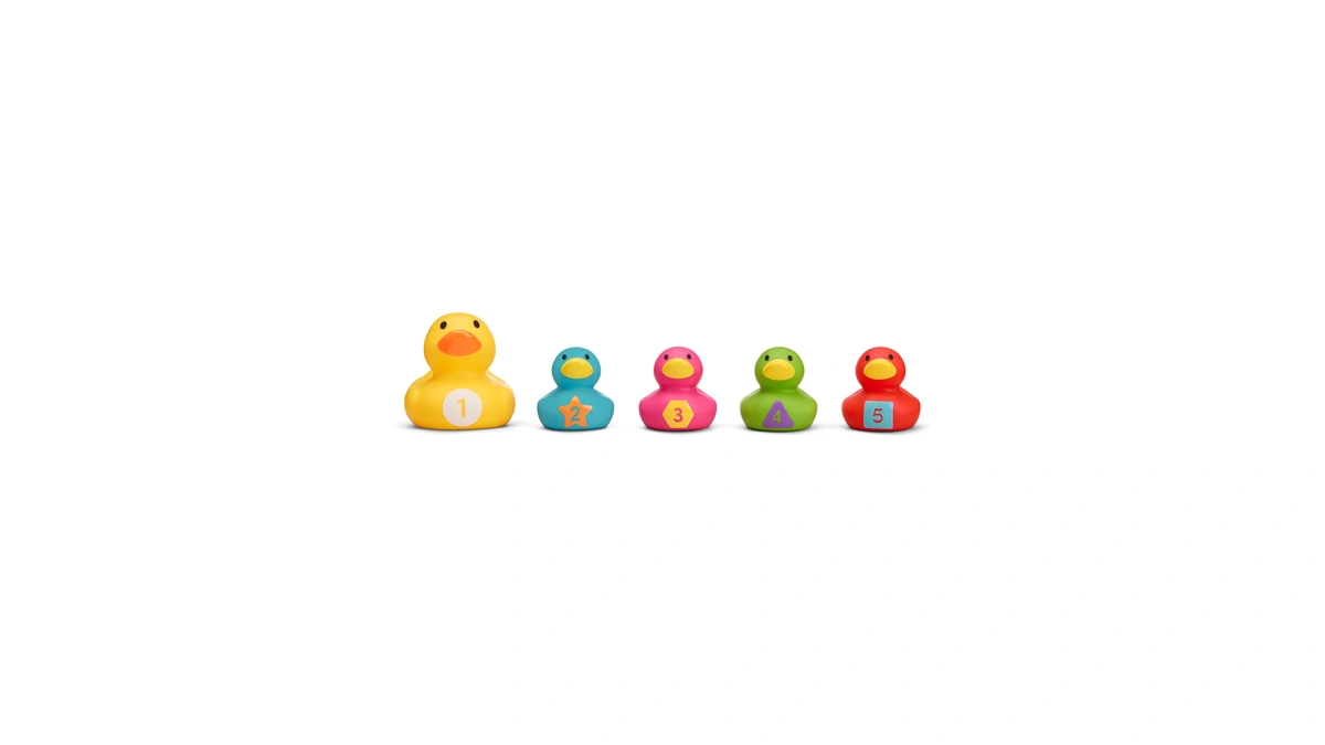 Munchkin Count & Quack Duckies Bath Toys For Toddlers And