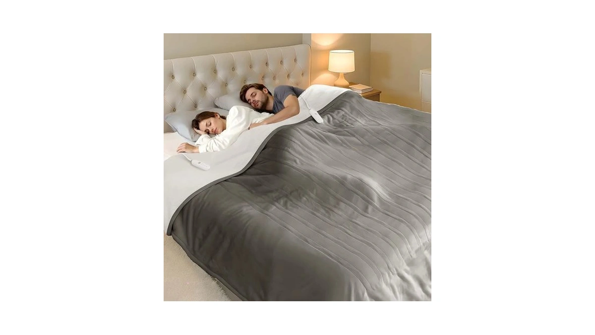 Fverwag Heated Blanket Queen Size Dual Control Electric Blanket Queen,