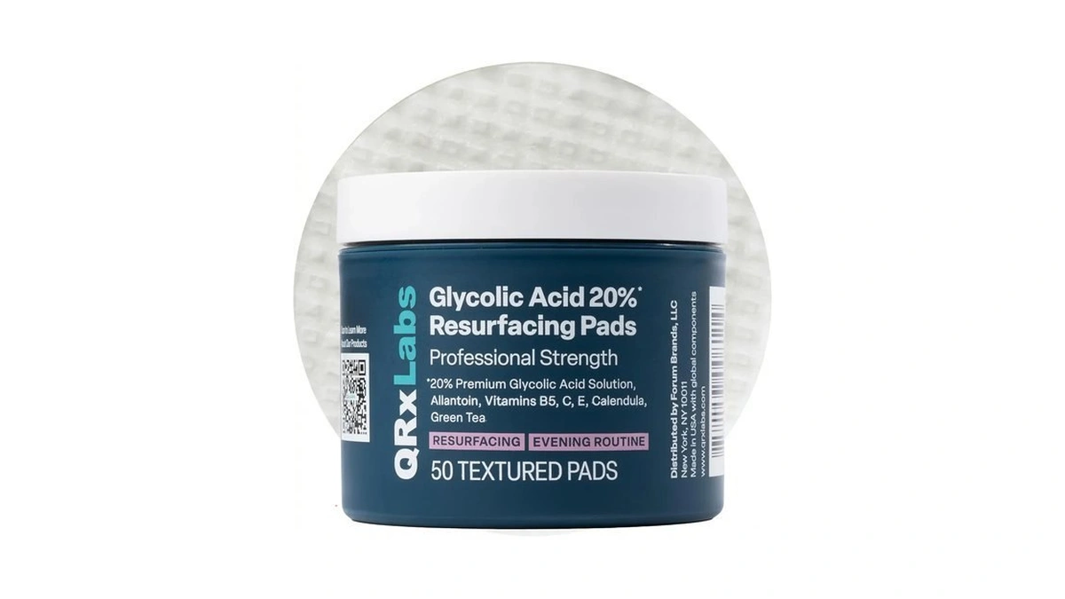 Qrxlabs Glycolic Acid Pads - 20% Resurfacing Pads Aha For