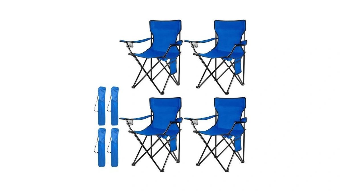 Damei Century 4pack Folding Camping Chairs, Portable For Beach, Lawn,