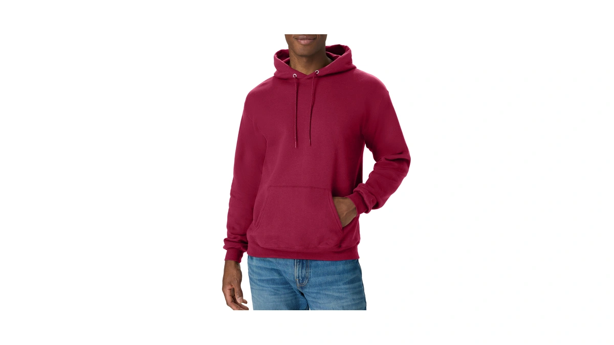Hanes Mens Pullover Ecosmart Hooded Sweatshirt Hoody, Cardinal, 3x-large Us