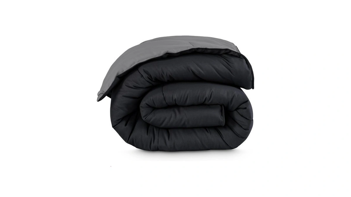 Bare Home Reversible Comforter (twin/twin Xl, Black/grey)