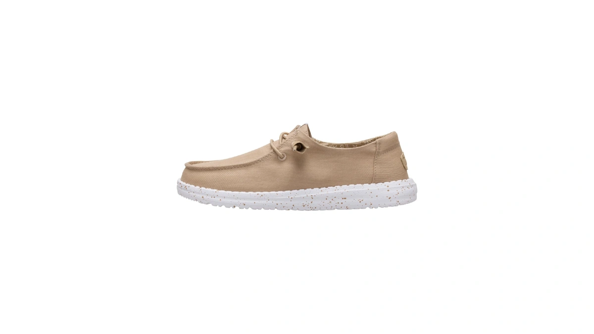 Heydude Women's Wendy Stretch Canvas Slip On Shoes, Incense, Size