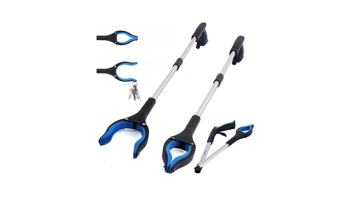 2-pack Grabber Reacher Tool, 32 Inch Extra Long Steel Foldable