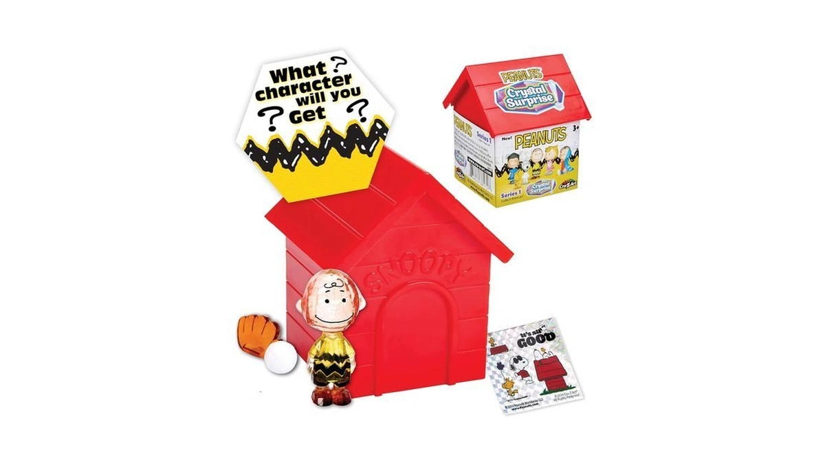 Cra-z-art Peanuts Crystal Surprise, Mini Plastic Crystal-like Figures And Snoopy