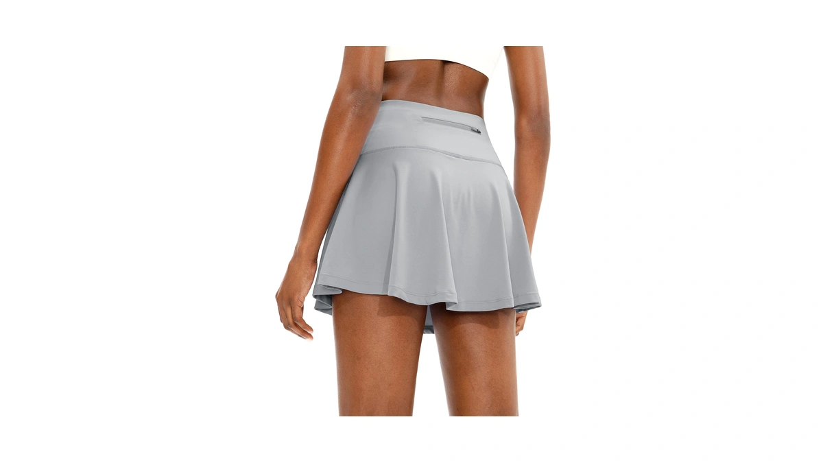 Santiny Pleated Tennis Skirt For Women With 4 Pockets Women's