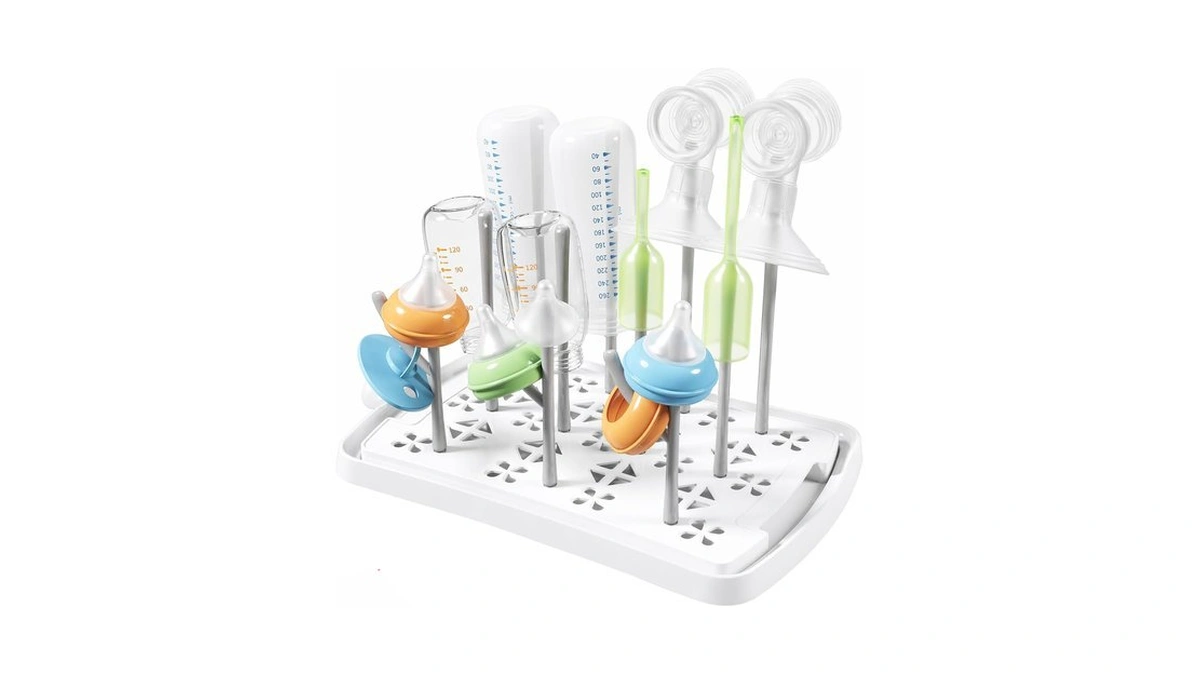 Lifewit Portable Baby Bottle Drying Rack With Drain Tray, Bpa
