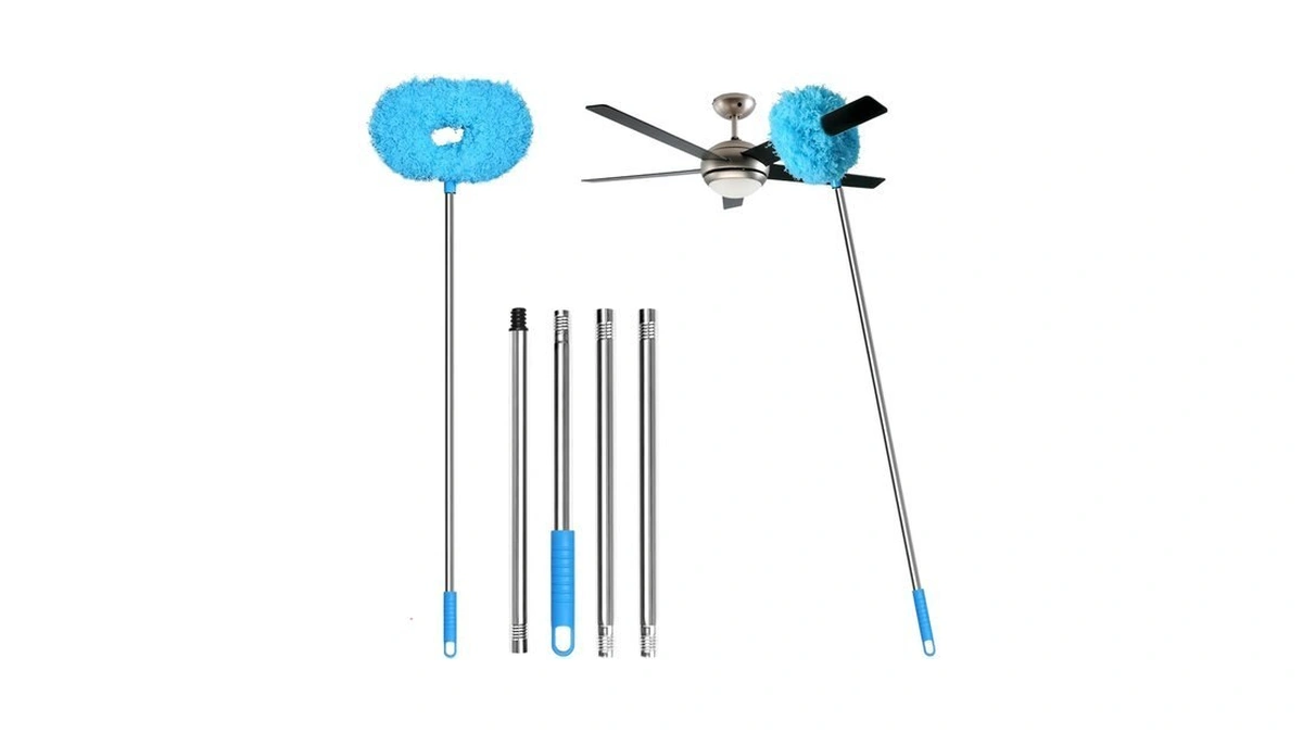 Eunice Ceiling Fan Cleaner Duster With Extension Pole,blue 4.2ft