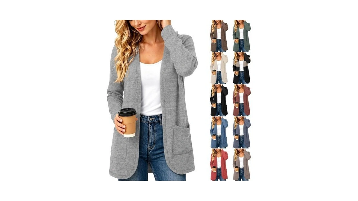 Long Cardigans For Women Cotton Oversized Fall Long Sleeve Cardigans