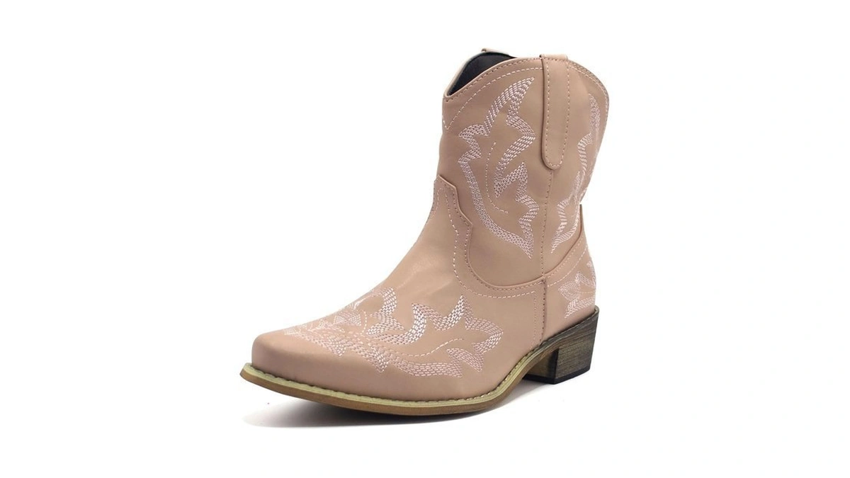 Imuu Cowboy Boots For Women Cowgirl Western Ankle Booties Pointed