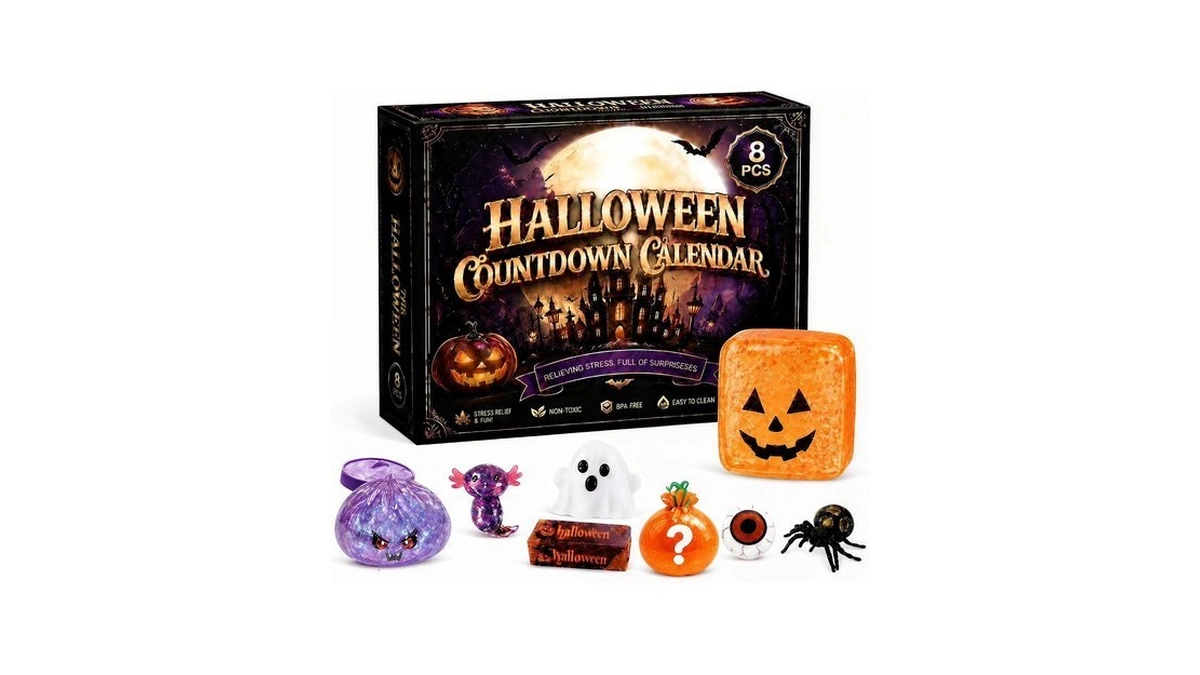 8pcs Halloween Squeeze Toys，fidget Sensory Squeeze Toys
