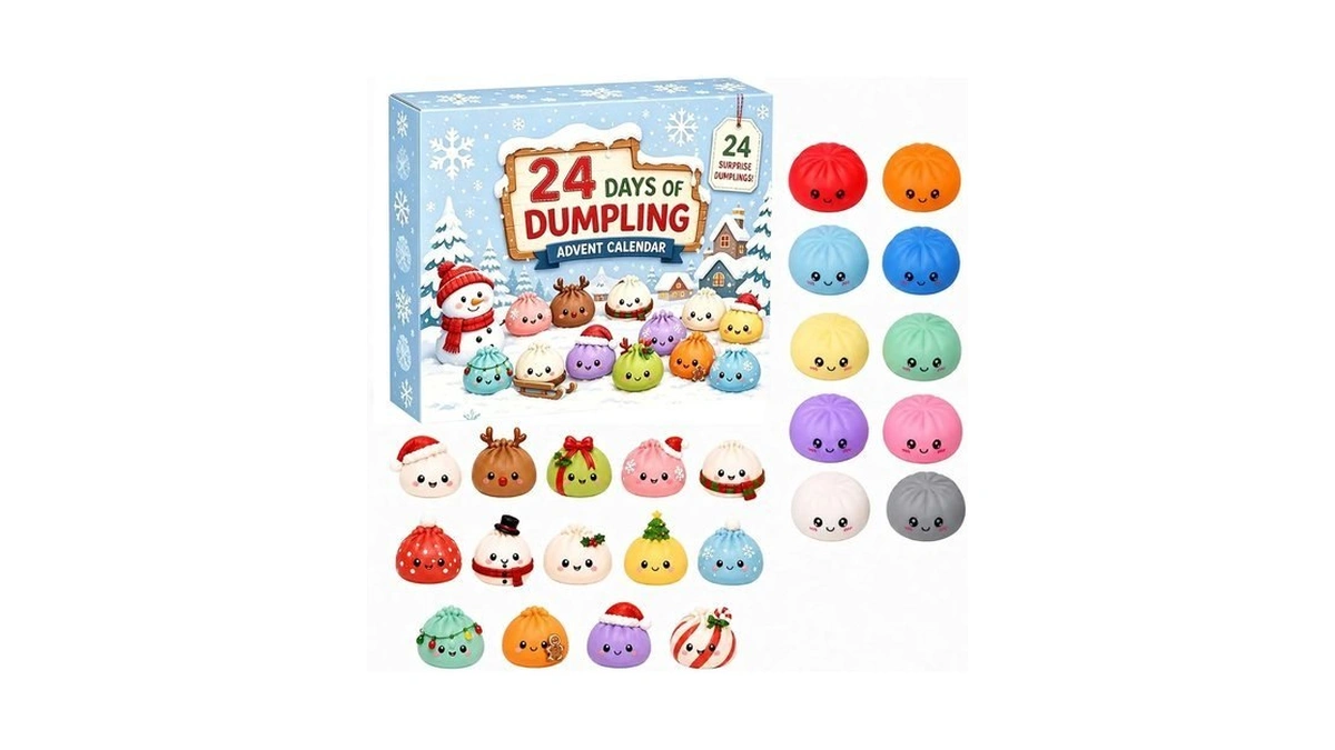 Squishy Advent Calendar 2026, 24 Days Christmas Countdown Calendar