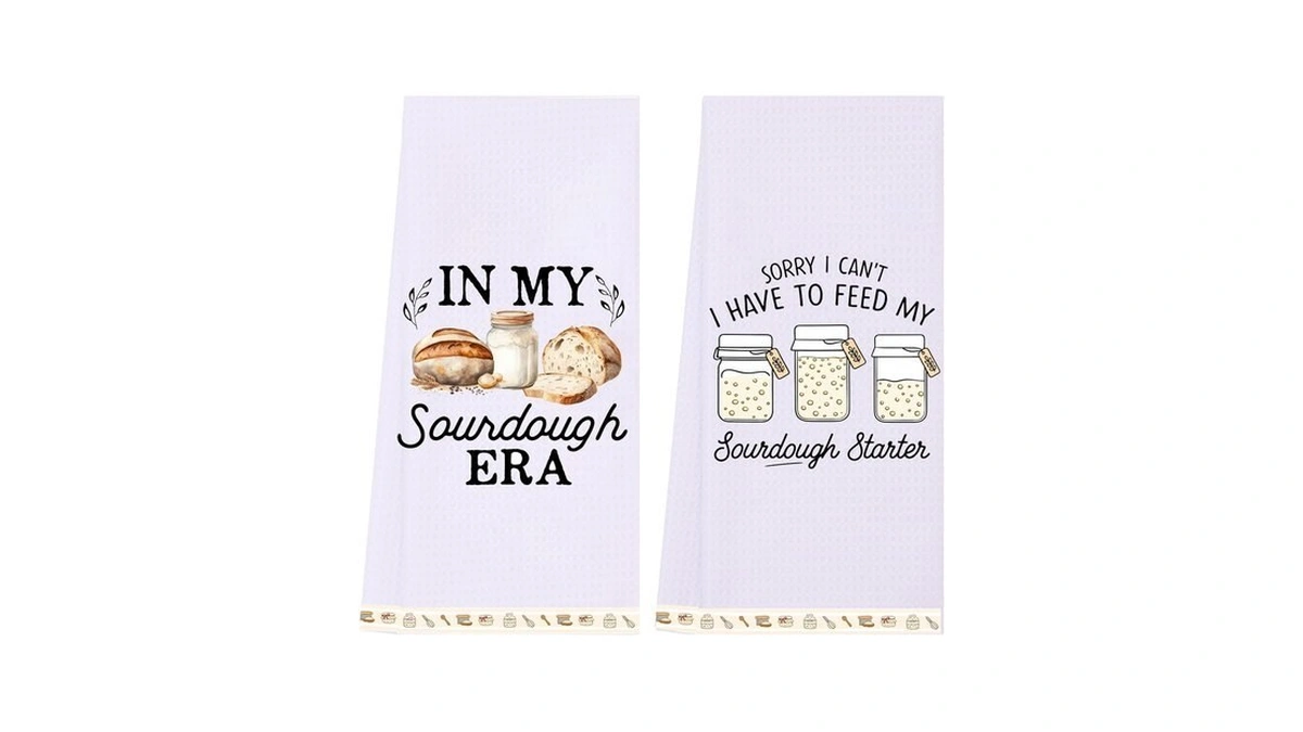 Lxomill Sourdough Gifts For Women, Funny Kitchen Towels Set Of