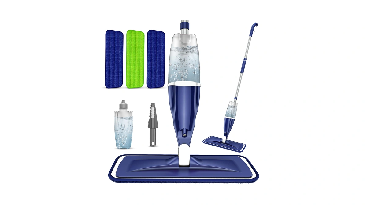 Microfiber Spray Mops For Floors Cleaning: Wet Dry Mop Hardwood