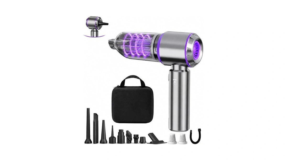 Dorvello Mini Car Vacuum Cleaner Portable Cordless, 21000pa High Power