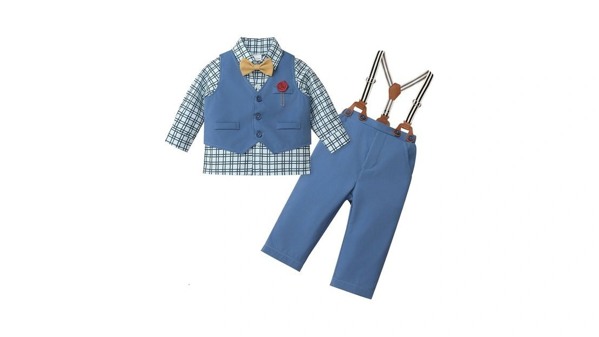 Ibtom Castle Toddler Baby Boy Suit Formal Dress Long Sleeve