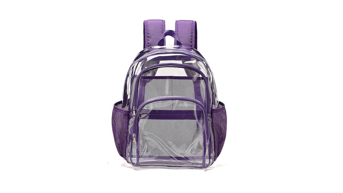 Kui Wan Clear Backpack, Clear Bag Stadium Large See Through