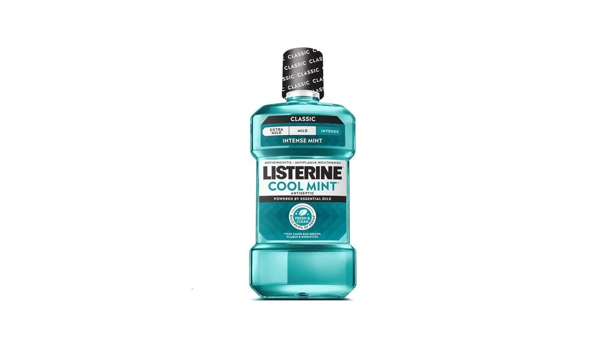 Listerine Cool Mint Antiseptic Mouthwash, Intense Mint, 33.8 Fl. Oz/1
