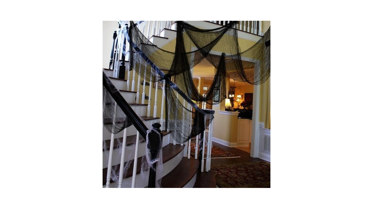 Yunfan 355" X 79" Halloween Creepy Cloth + Spider Web