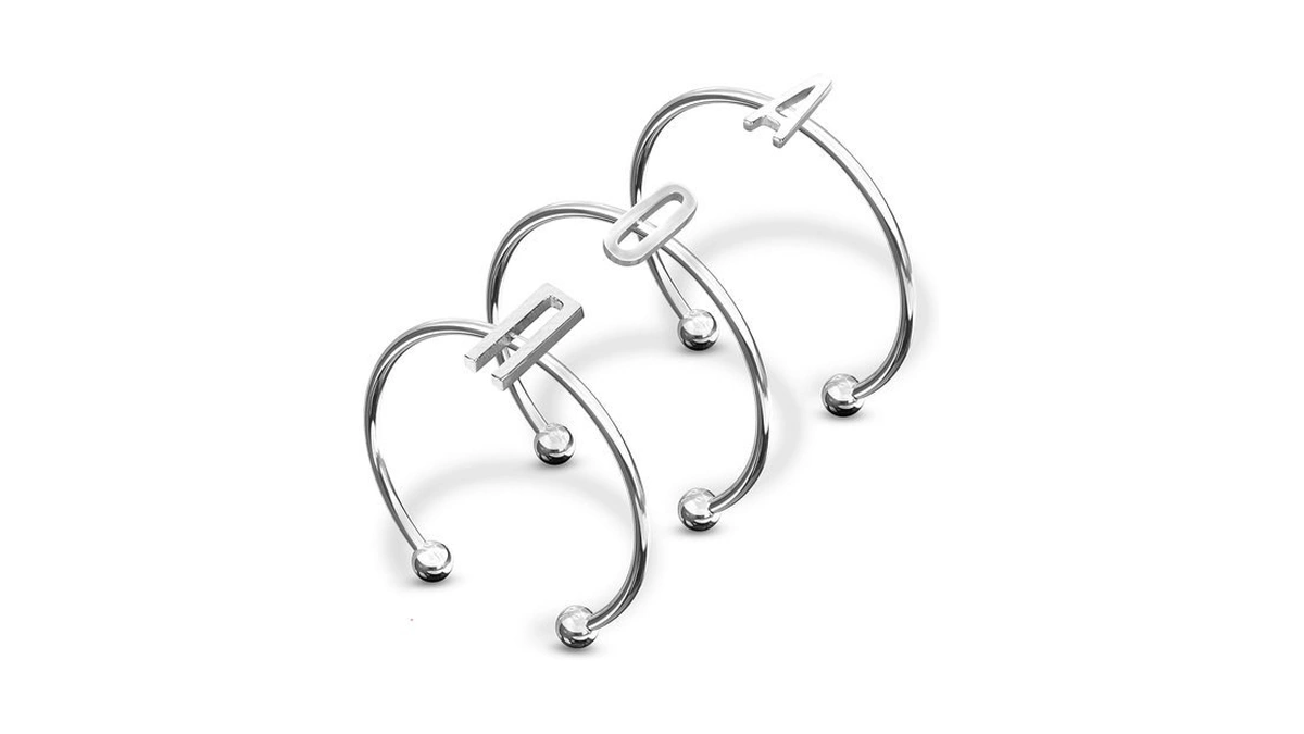 Sorority Shop Alpha Omicron Pi Stacking Ring Set - Adjustable