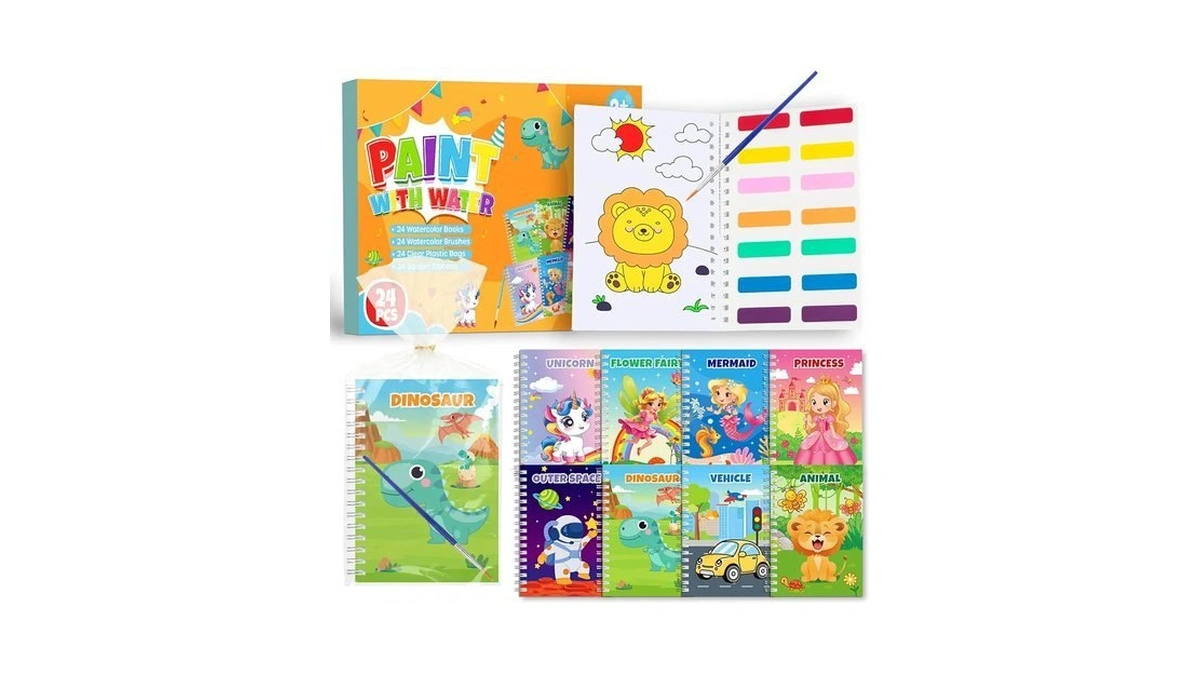 Hoarecal 24 Water Coloring Books Party Favors For Kids Ages