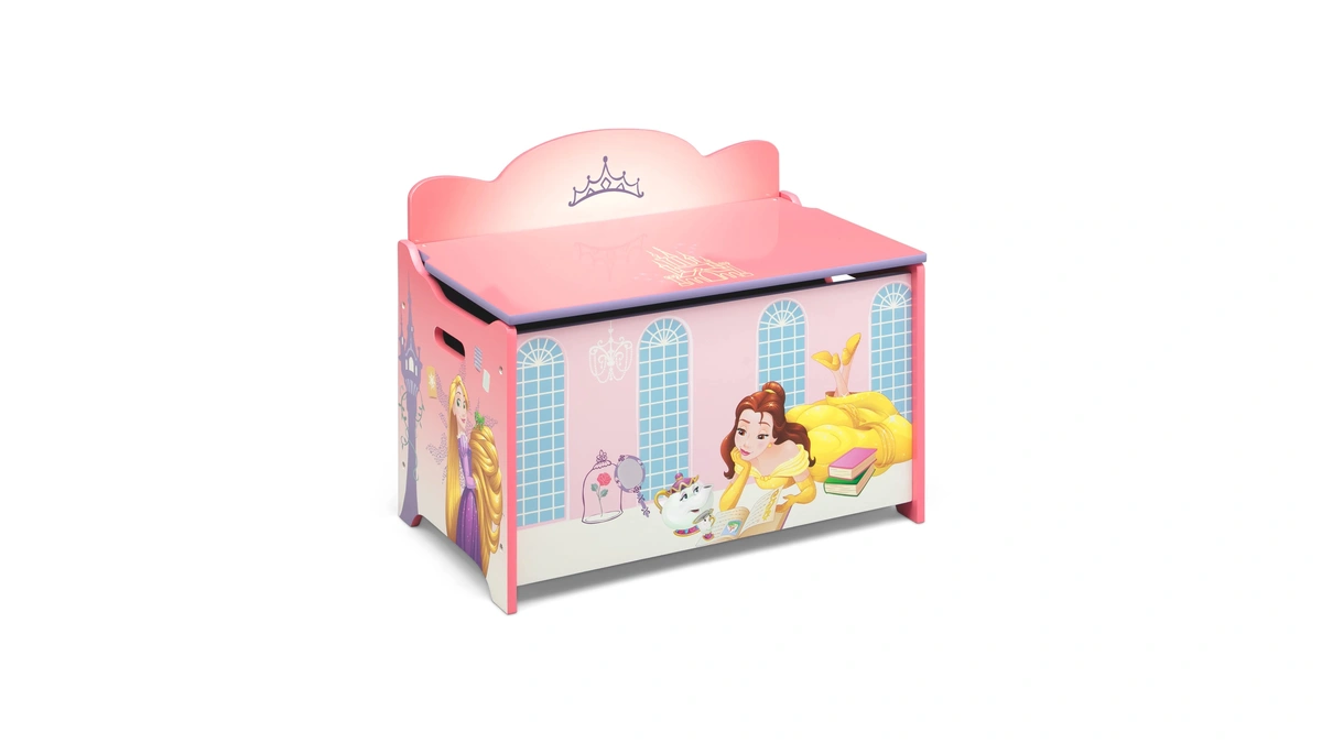 Delta Children Deluxe Toy Box, Disney Princess