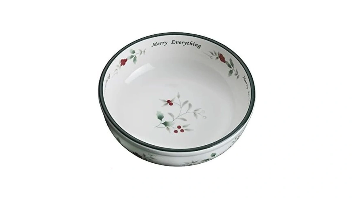 Pfaltzgraff Winterberry Hard Dolomite Candy Tidbit Dish Bowl (7-inch) -