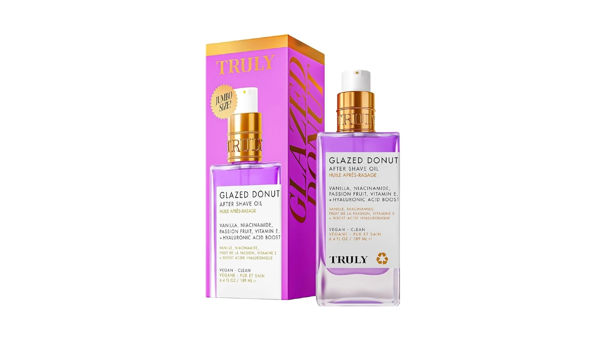 Truly Beauty Glazed Donut After Shave Oil Jumbo | Razor