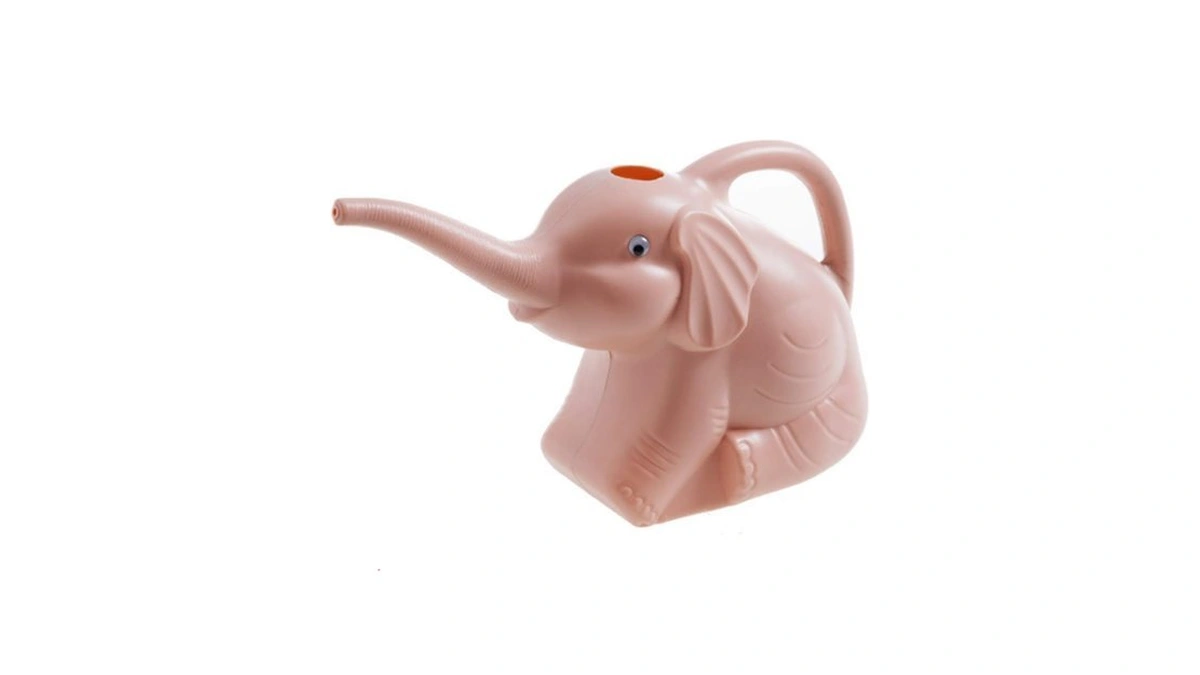 Garden Watering Can, 0.5 Gallon Mini Elephant Long Spout Durable