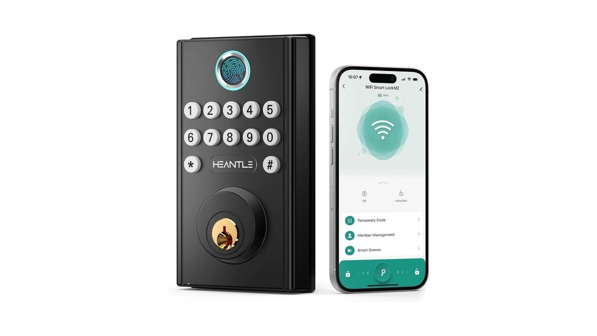 Wifi Smart Lock Front Door - Heantle Keyless Entry Door