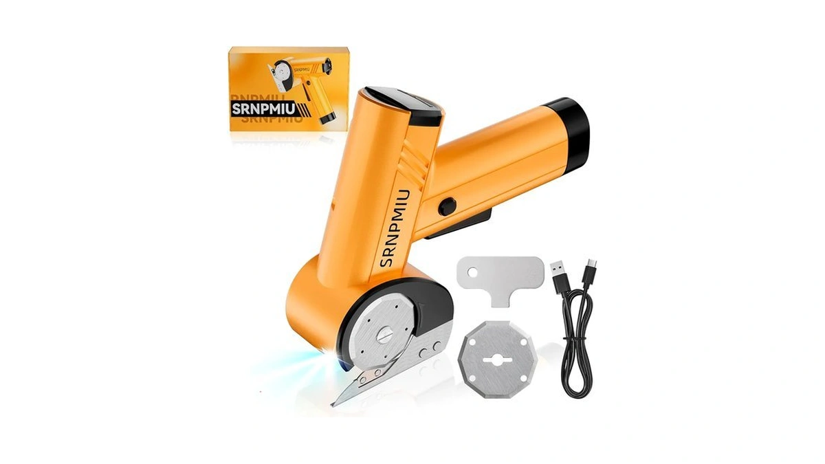 Electric Cardboard Box Cutter, Rechargeable Cordless Electric Scissors