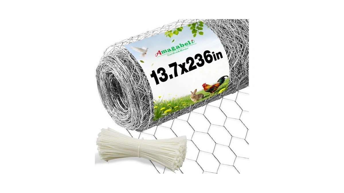 Chicken Wire 13.7 In X 236 In Poultry Wire Netting