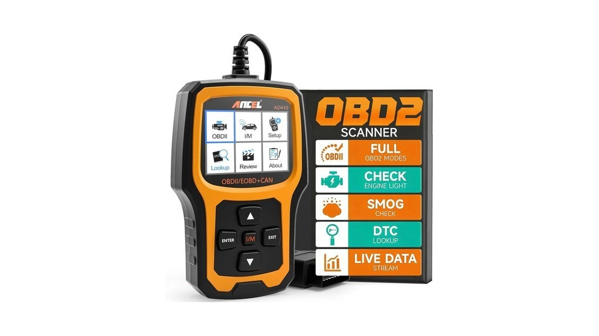 Ancel Ad410 Enhanced Obd2 Scanner, Vehicle Code Reader For Check