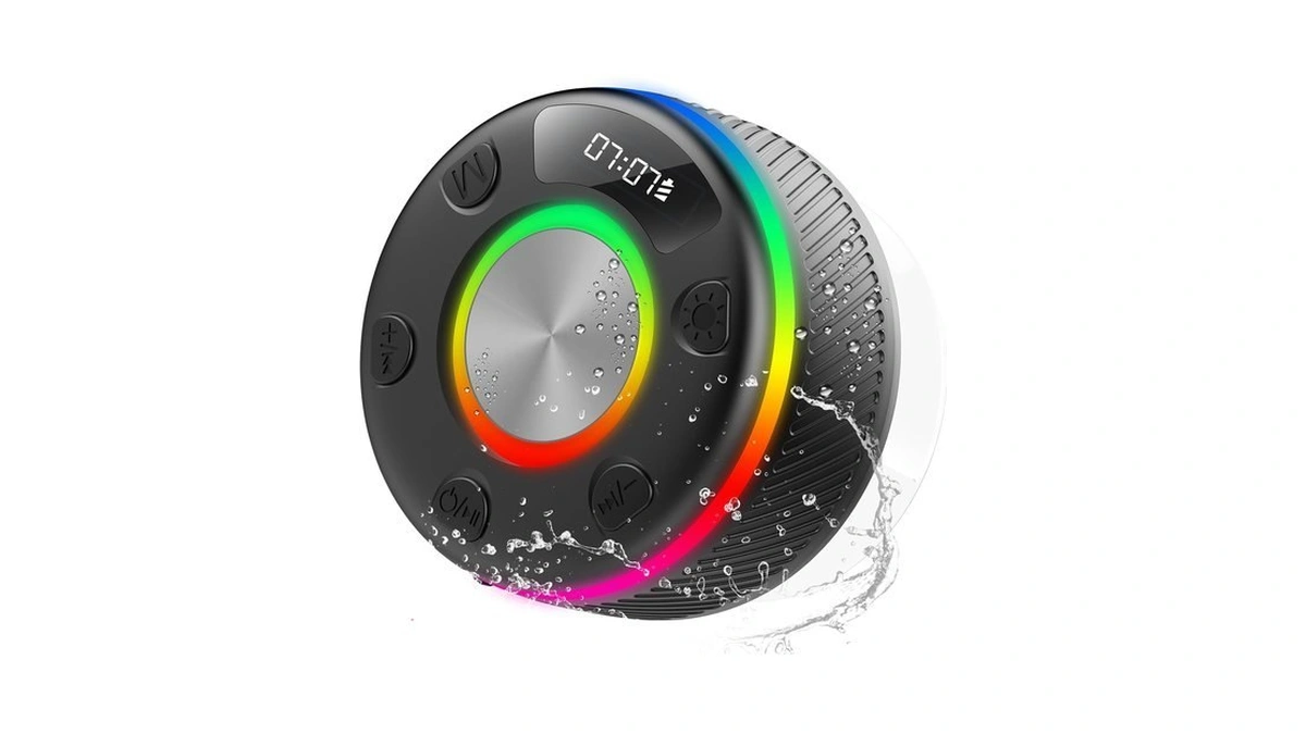 Bluetooth Speaker, Shower Speaker, Ip7 Waterproof Portable Speakers Bluetooth 5.4