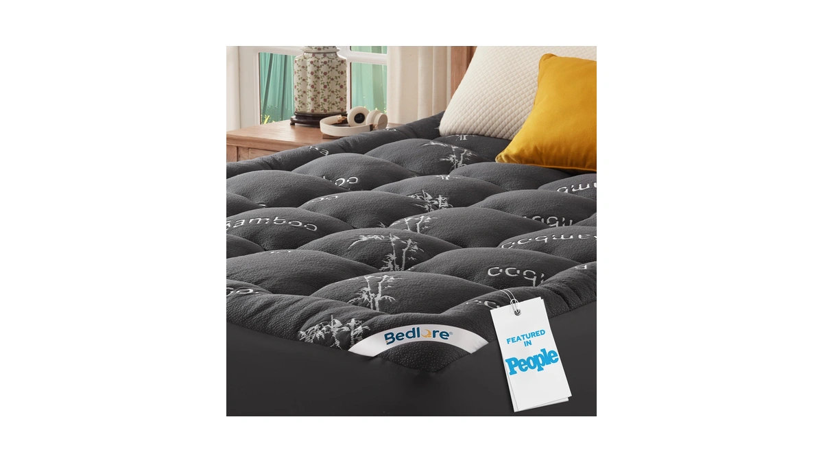 Bedlore King Mattress Topper, Thick Soft Pillow Top Bed Topper