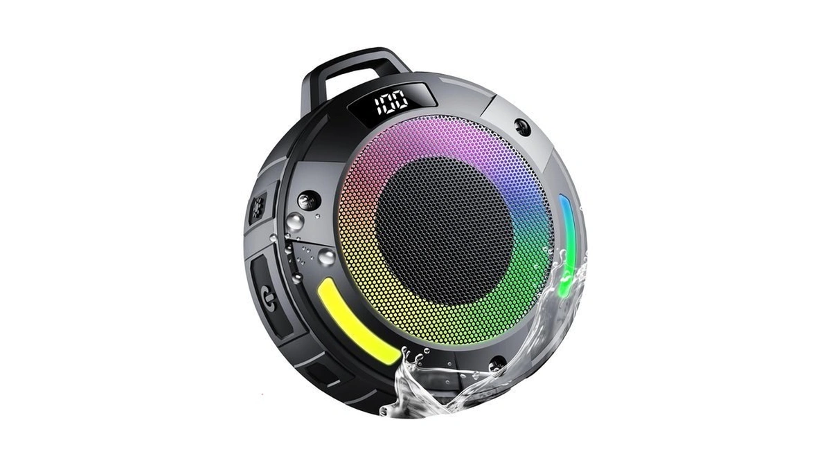 Bluetooth Speaker, 2025 Portable Wireless Shower Speaker, Digital Display Portable