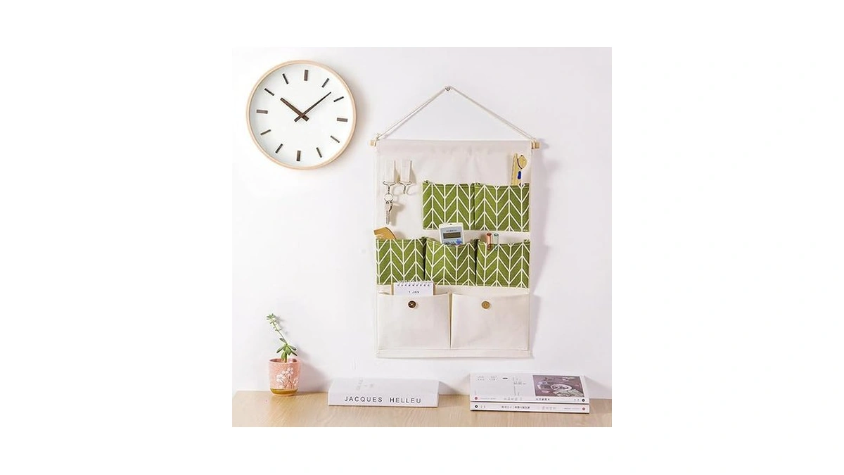 Wall Hanging Organizer, Over The Door Storage With Multi Pockets,