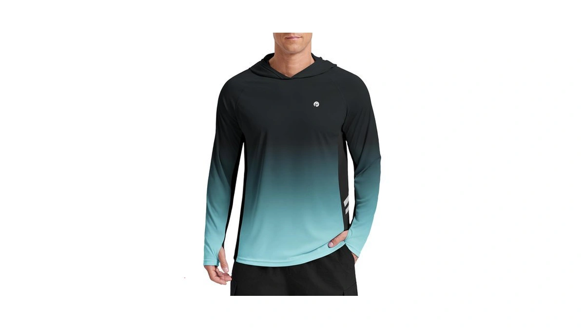 Pinspark Mens Surf Shirts Long Sleeve Upf 50+ Sun Protection