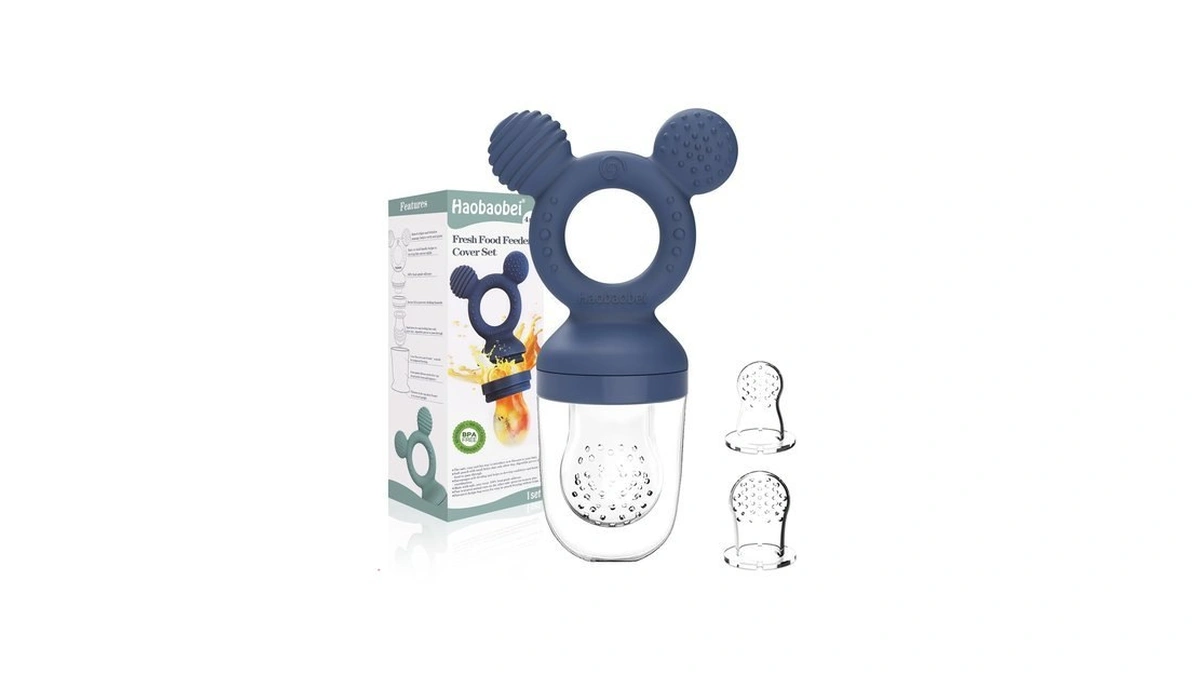 Haobaobei Baby Fruit Feeder, Frozen Teething Toys, Infants Teether Pacifier