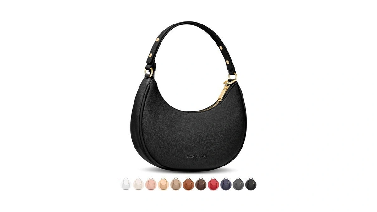 Vantamo Crescent Bags For Women With Rfid Protection, Half Moon