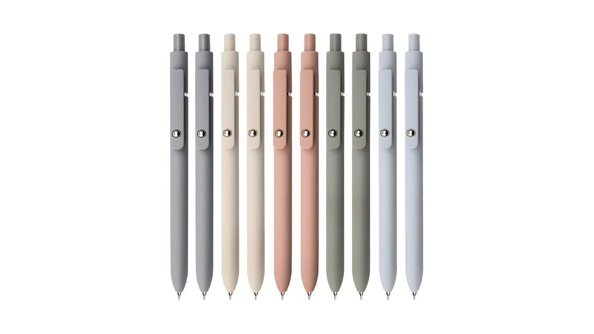 Uixjodo Gel Pens, 10pcs 0.5mm Black Ink Pens Fine Point